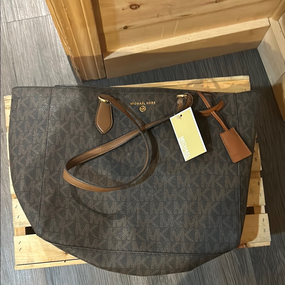 Michael Kors Brown Tote Bag